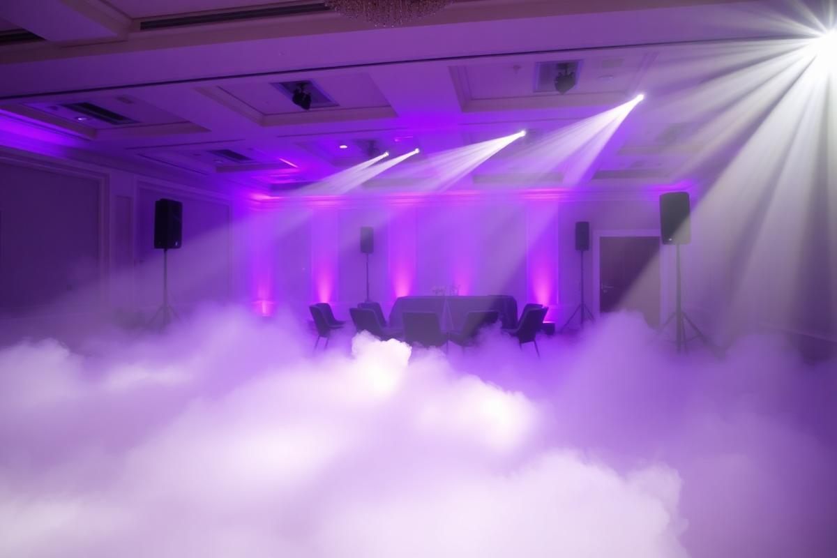 Low fog dancing on a cloud first dance effect